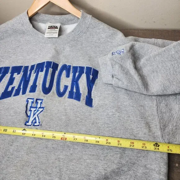 Vintage 90s Kentucky Wildcats Sweatshirt Spellout XL College University Football - Picture 10 of 11